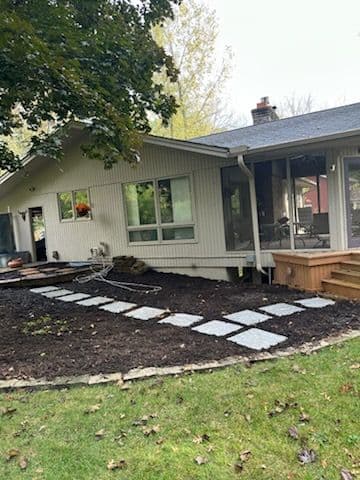 Pathway and Garden Bed Installation