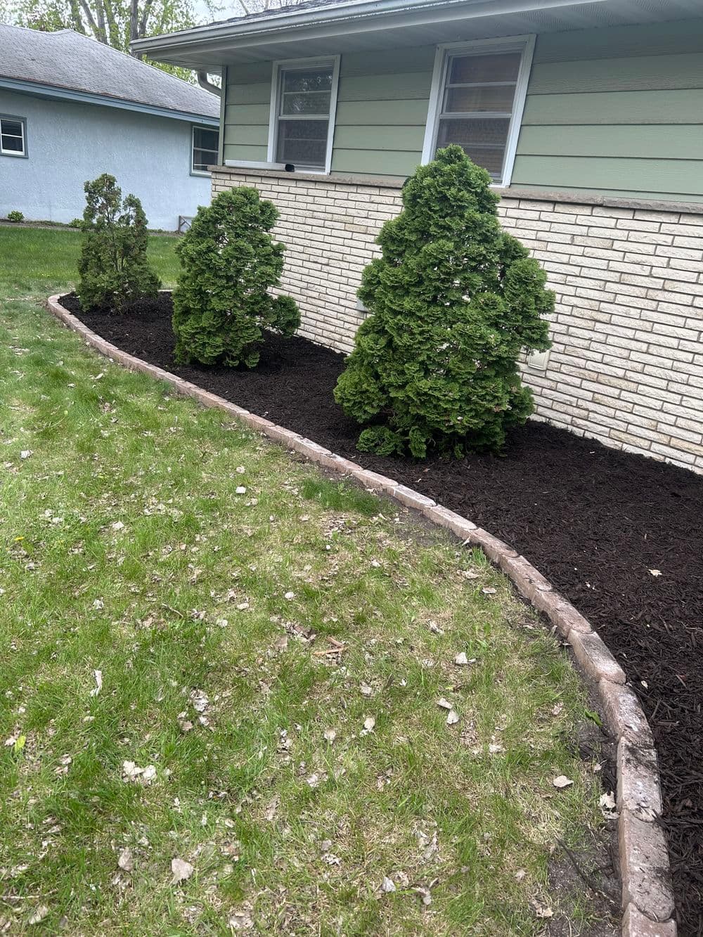 Gallery photos for Fresh Mulch and Clean Bed Edging Around a Minneapolis Home: Image #6